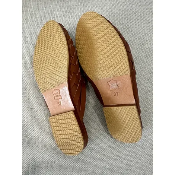 Miuccia Studio Leather Slides in Brown - Picture 3 of 6